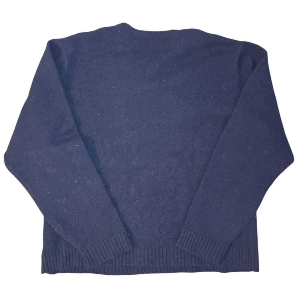 Vintage 90s GAP Men's V-Neck Wool Sweater | Size XL | Fair Isle Nordic Y2K Boxy